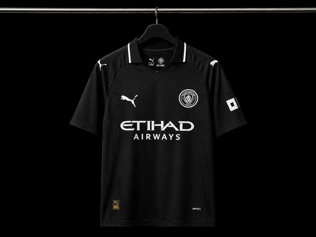 ⚫ Manchester City Black Edition Jersey – Stealth Mode Drip